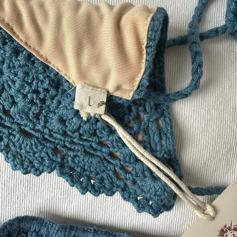 Chasing Unicorns Blue Crochet Swimwear - Picture 4 of 5